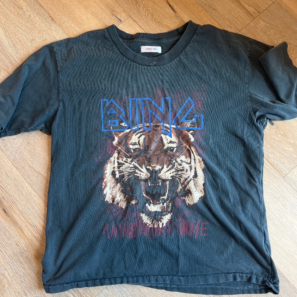 Anine Bing Tiger Tshirt Size Large